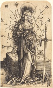 Svatá Kateřina od Master PW of Cologne
