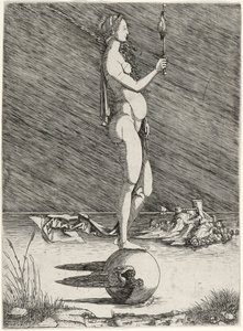 Fortune Sailing on a Winged Globe, c.1510-15 od Master of 1515