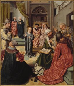 Kristus mezi lékaři, 1515. od Master of 1518.