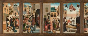 Sedm skutků milosrdenství Polyptych se sedmi skutky lásky