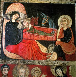 Narození Páně, z čelního oltáře Santa Maria d