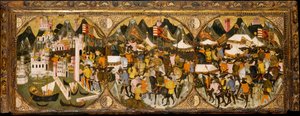 Dobytí Neapole Karlem z Durazza, 1381-82. od Master of Charles of Durazzo