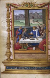 Svátek v domě Šimona Farizea, 1500-1550 od Master of Claude de France