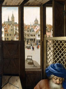 Annunciation Triptych (Merode Altarpiece), c.1427-32 (olej na dubu) od Master of Flémalle