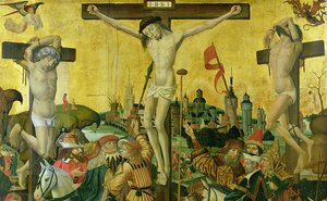 Ukřižování, cca 1500 (detail 148971) od Master of Hamburg