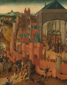 Obležení Rhenenu Dobytí Rhenenu Janem II z Cleves v roce 1499 od Master of Rhenen