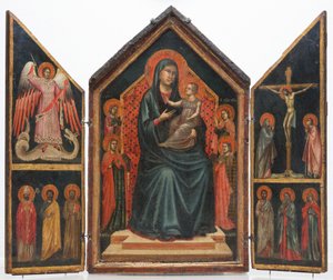Madona s dítětem na trůně se svatými Lucií, Markétou, Marií Magdalenou a Kateřinou Alexandrijskou
