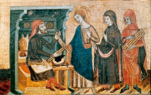 Oltářní obraz svatých Jana, mistra ze Santa Coloma de Queralt, c. 1356 (tempera a plátkové zlato na dřevě) od Master of Santa Coloma de Queralt