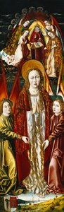 Nanebevzetí Magdaleny; a Zvěstování od Master of Santa Maria de la