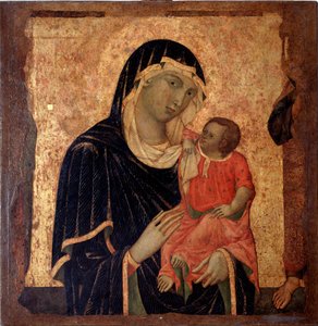Panna s dítětem (obraz, cca 1350) od Master of Santa Maria di Castello