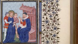 Kristus před Pilátem Kniha hodin, 1400s od Master of Troyes