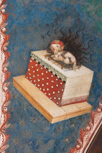 "Mystický beránek", symbol oběti za vykoupení lidstva, c.1420 (freska)