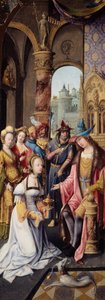 Král Šalamoun přijímá královnu ze Sáby, 151520.