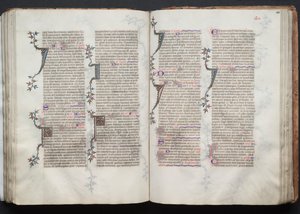 Gothajský misál: Fol. 100v, text, c. 1375. od Master of the Boqueteaux