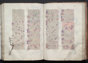Gothajský misál: Fol. 103v, Text, c. 1375. od Master of the Boqueteaux