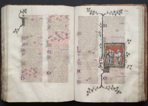 Gothajský misál: Fol. 108r, The Presentation in the Temple, c. 1375.