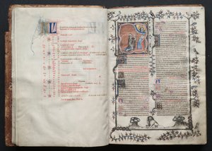 Gothajský misál: Fol. 10v, text, c. 1375. od Master of the Boqueteaux