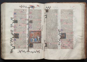 Gothajský misál: Fol. 120r, Text, c. 1375. od Master of the Boqueteaux