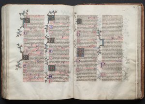 Gothajský misál: Fol. 121r, Text, c. 1375. od Master of the Boqueteaux