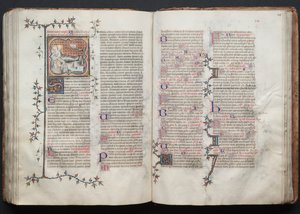 Gothajský misál: Fol. 123r, Text, c. 1375. od Master of the Boqueteaux