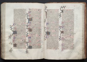 Gothajský misál: Fol. 124r, Text, c. 1375. od Master of the Boqueteaux