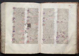 Gothajský misál: Fol. 140r, Text, c. 1375. od Master of the Boqueteaux