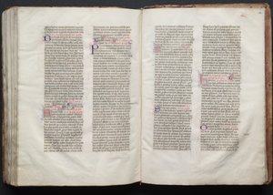 Gothajský misál: Fol. 153r, Text, c. 1375. od Master of the Boqueteaux