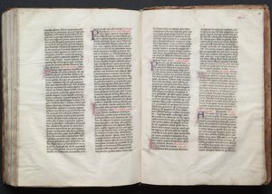 Gothajský misál: Fol. 155r, Text, c. 1375. od Master of the Boqueteaux