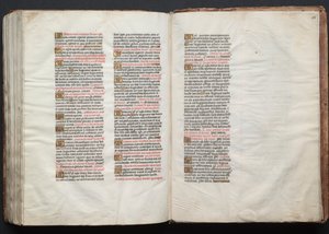 Gothajský misál: Fol. 158r, Text, c. 1375. od Master of the Boqueteaux