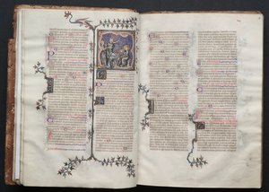 Gothajský misál: Fol. 18r, Text, c. 1375. od Master of the Boqueteaux