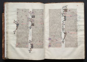 Gothajský misál: Fol. 26v, text, c. 1375. od Master of the Boqueteaux