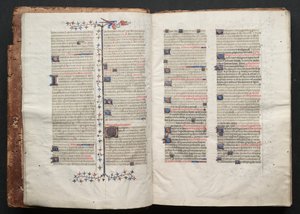 Gothajský misál: Fol. 2v, text, c. 1375. od Master of the Boqueteaux