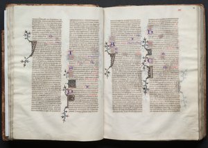 Gothajský misál: Fol. 32v, text, c. 1375. od Master of the Boqueteaux