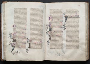 Gothajský misál: Fol. 38v, text, c. 1375. od Master of the Boqueteaux