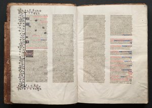 Gothajský misál: Fol. 3v, text, c. 1375. od Master of the Boqueteaux