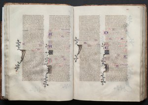 Gothajský misál: Fol. 42r, Text, c. 1375. od Master of the Boqueteaux