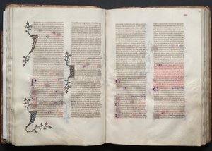 Gothajský misál: Fol. 43r, Text, c. 1375. od Master of the Boqueteaux