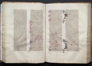 Gothajský misál: Fol. 49v, text, c. 1375. od Master of the Boqueteaux