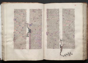 Gothajský misál: Fol. 53v, Text, c. 1375. od Master of the Boqueteaux