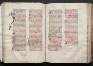 Gothajský misál: Fol. 57r, Text, c. 1375. od Master of the Boqueteaux