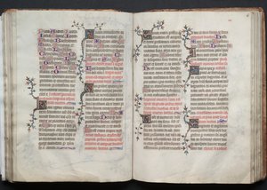 Gothajský misál: Fol. 66r, Text, c. 1375. od Master of the Boqueteaux