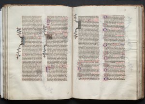 Gothajský misál: Fol. 73r, Text, c. 1375. od Master of the Boqueteaux