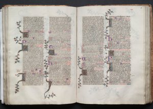 Gothajský misál: Fol. 76r, Text, c. 1375. od Master of the Boqueteaux