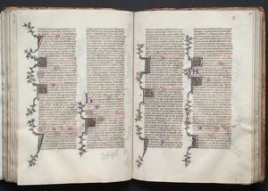Gothajský misál: Fol. 91v, Text, c. 1375. od Master of the Boqueteaux