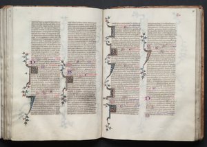 Gothajský misál: Fol. 98r, Text, c. 1375. od Master of the Boqueteaux