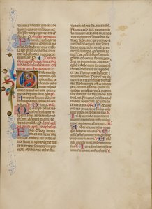 Počáteční písmeno O: Saint Lawrence od Master of the Brussels Initials