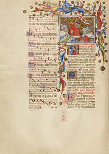 Vzkříšení; Initial R: Spící voják od Master of the Brussels Initials