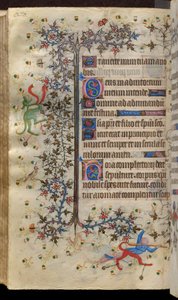 Hodiny Karla Šlechetného, navarrského krále (1361-1425): fol. 135v, Text od Master of the Brussels Initials and Associates