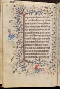 Hodiny Karla Šlechtice, navarrského krále (1361-1425): fol. 15v, Text od Master of the Brussels Initials and Associates