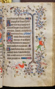 Hodiny Karla Šlechtice, navarrského krále (1361-1425): fol. 162r, Text od Master of the Brussels Initials and Associates